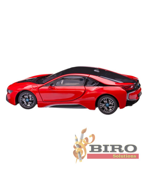 RS Mașină RASTAR Die cast 1:24 BMW i8, roșie, 60587